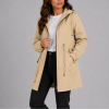 Ziva | Parka Larga Impermeable para Mujer con Capucha y Cremallera