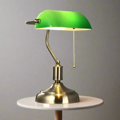 Lámpara de Mesa de Cristal | Iluminación Clásica para Hogar