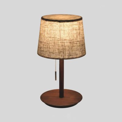 Lámpara de Mesa de Madera de Nogal | Lámpara Nórdica